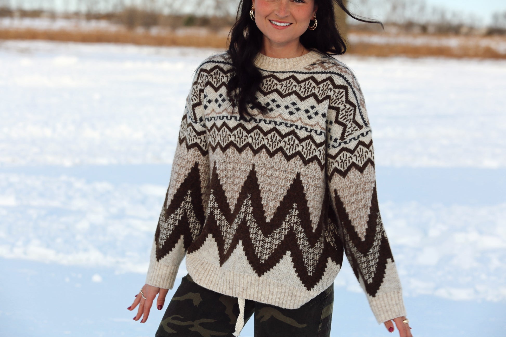Fairisle Sweater Top
