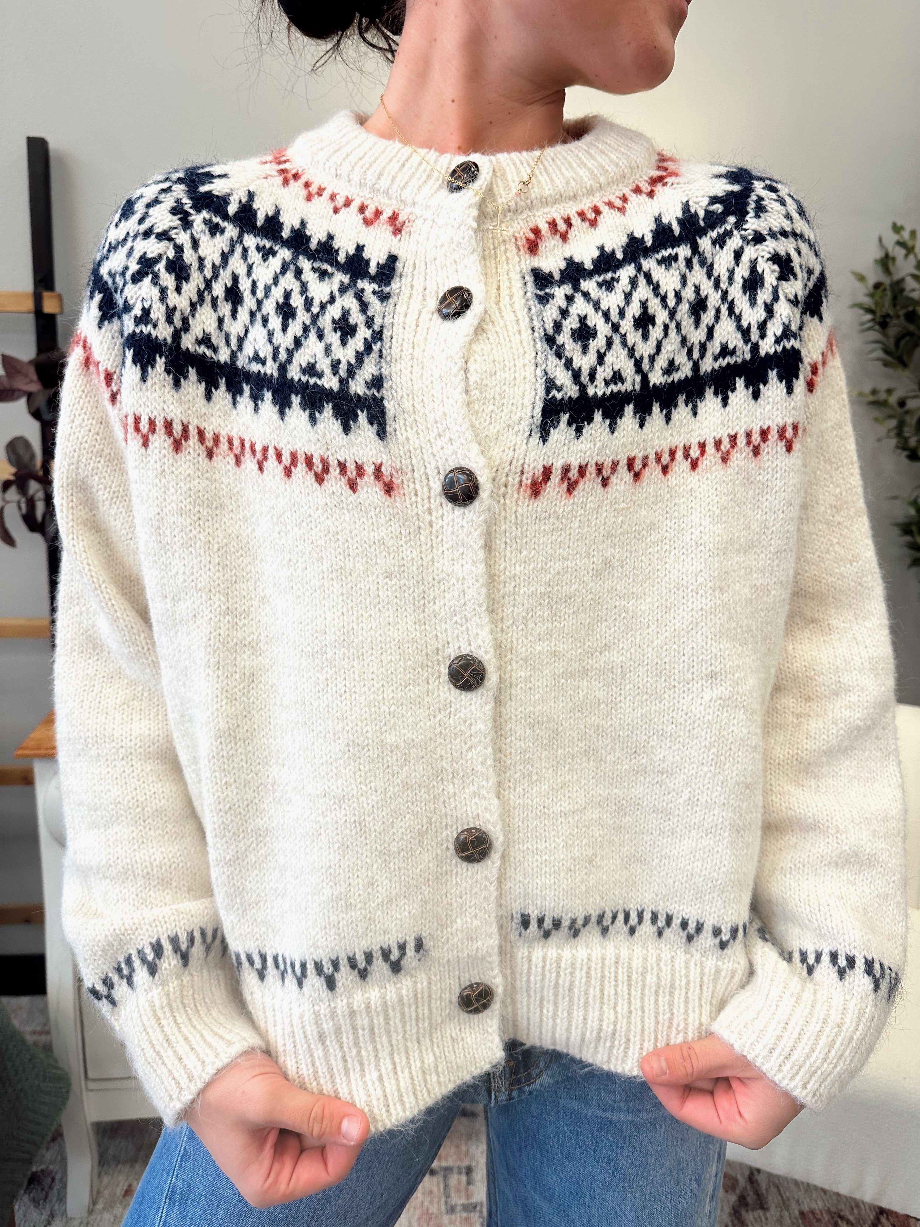 Nordic Fair Sweater Cardigan