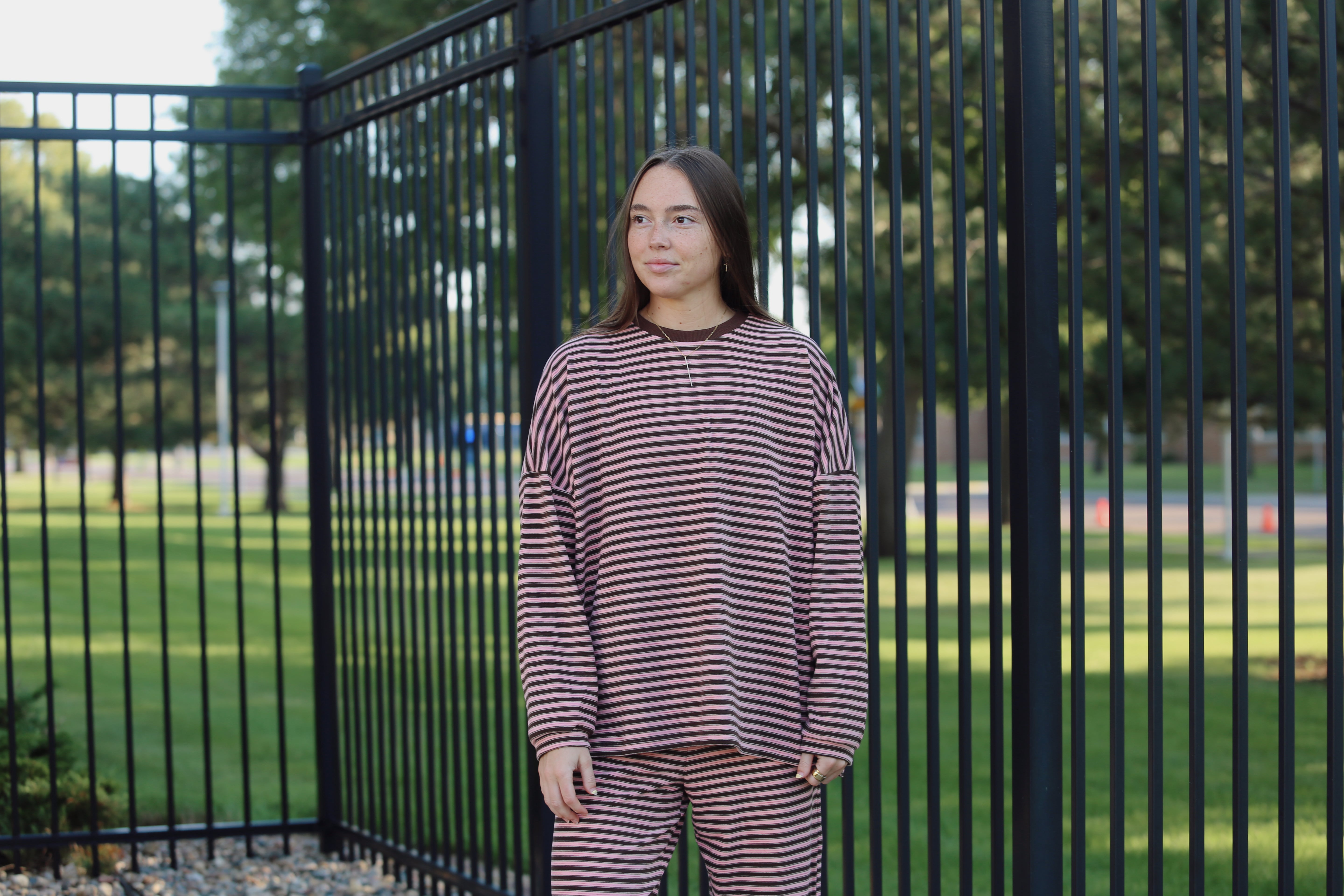 Morgan Pink Long Sleeve Top