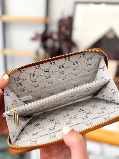 Lenni Large Zip Woven Wallet