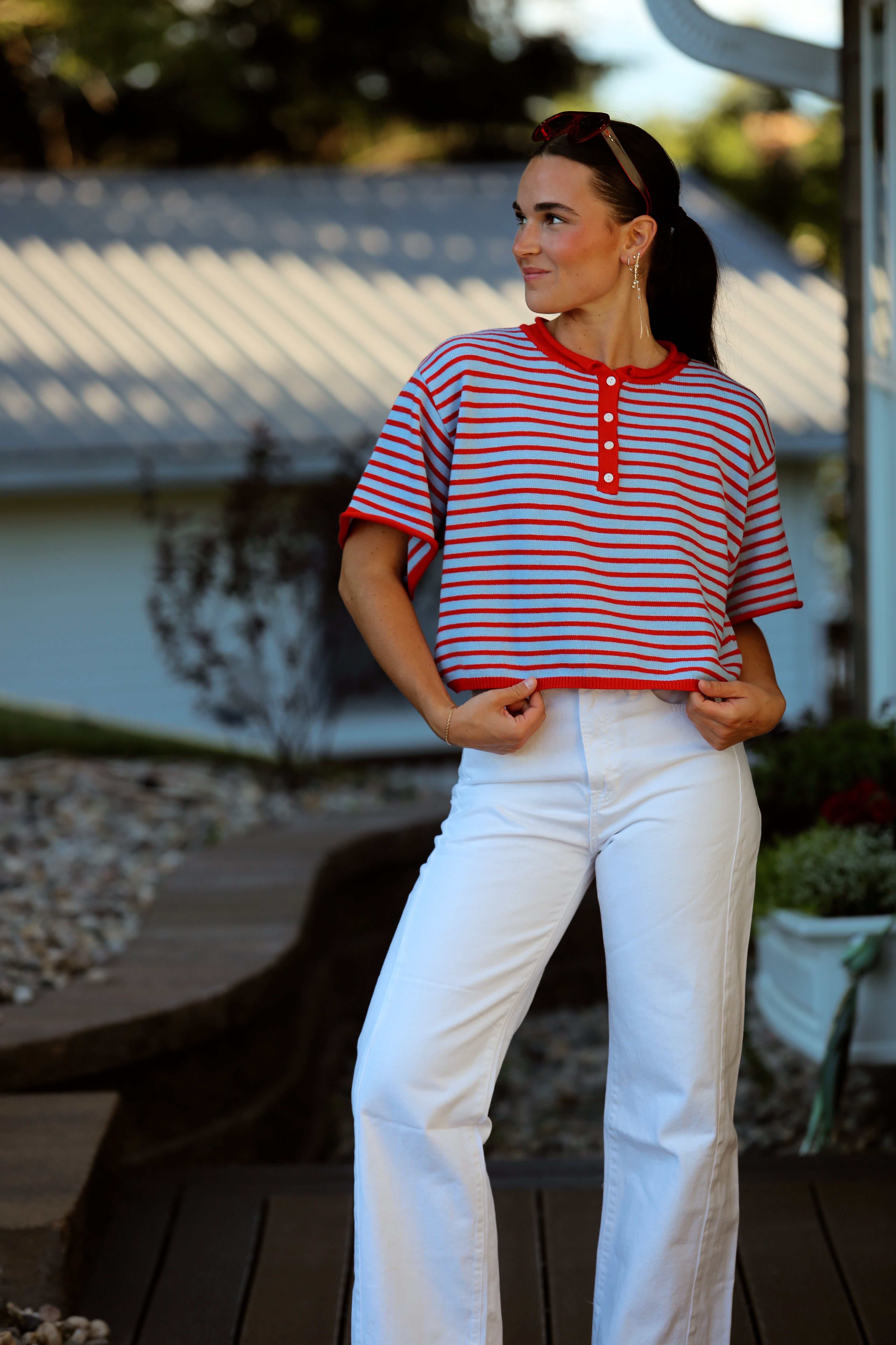 Weekend White Barrel Jeans