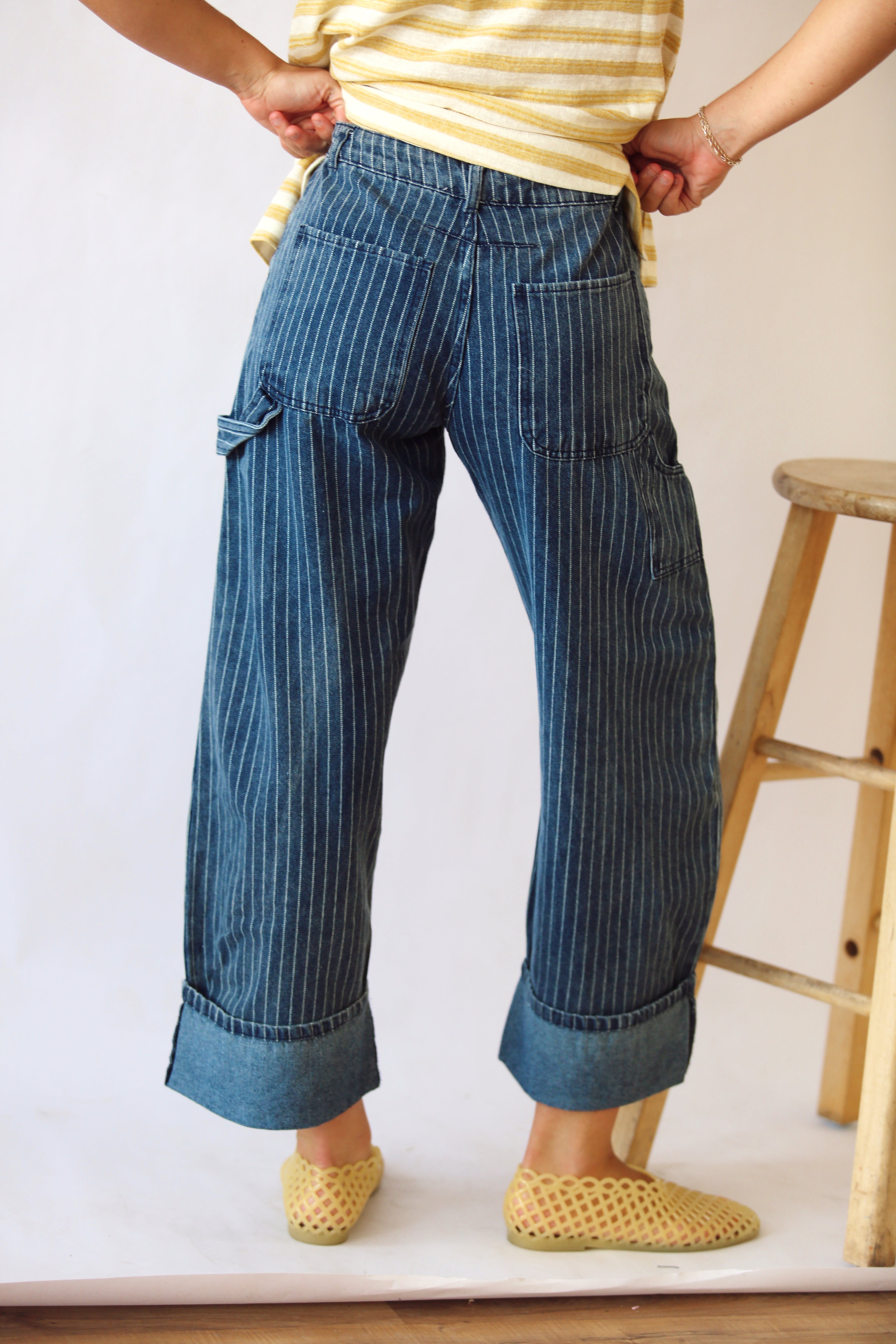 Sally Stripe Barrel Pants