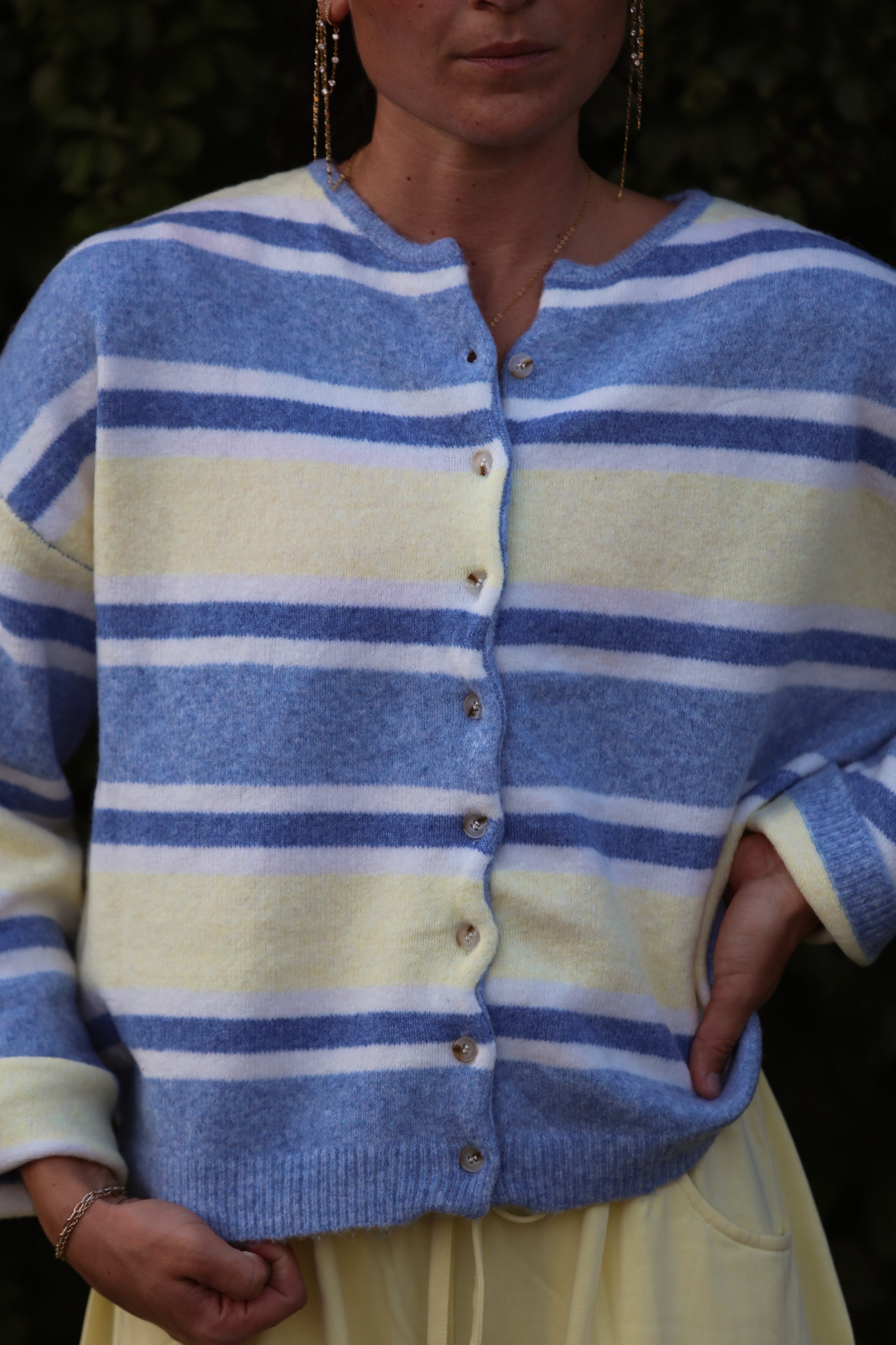 Benny Button Front Cardi