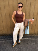 Soft Knit Barrel Pants
