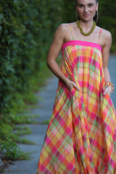 Prism Plaid Maxi Dress