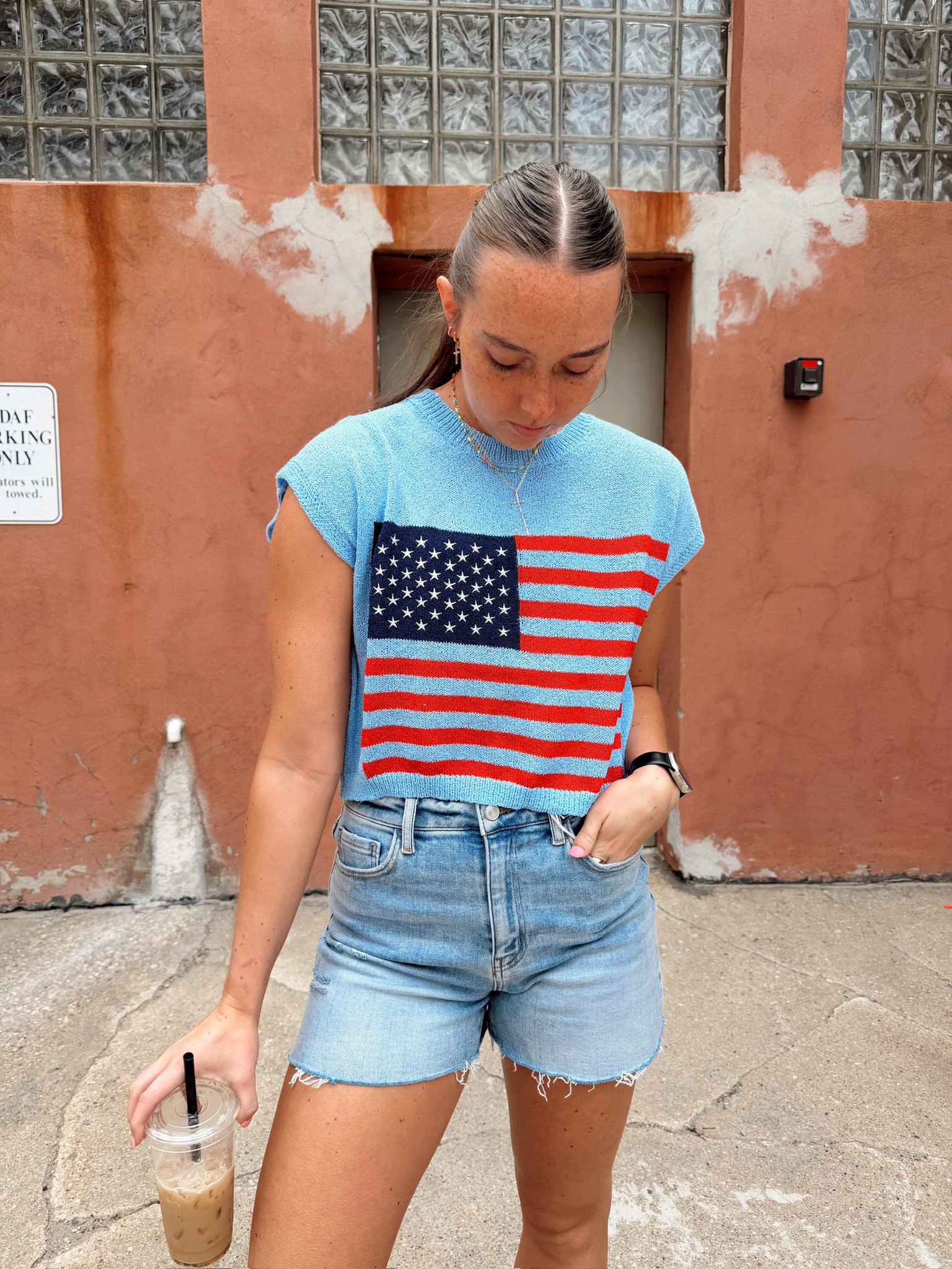 Blue Skies Flag Top