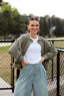 Hometown Heritage Cardigan (olive)