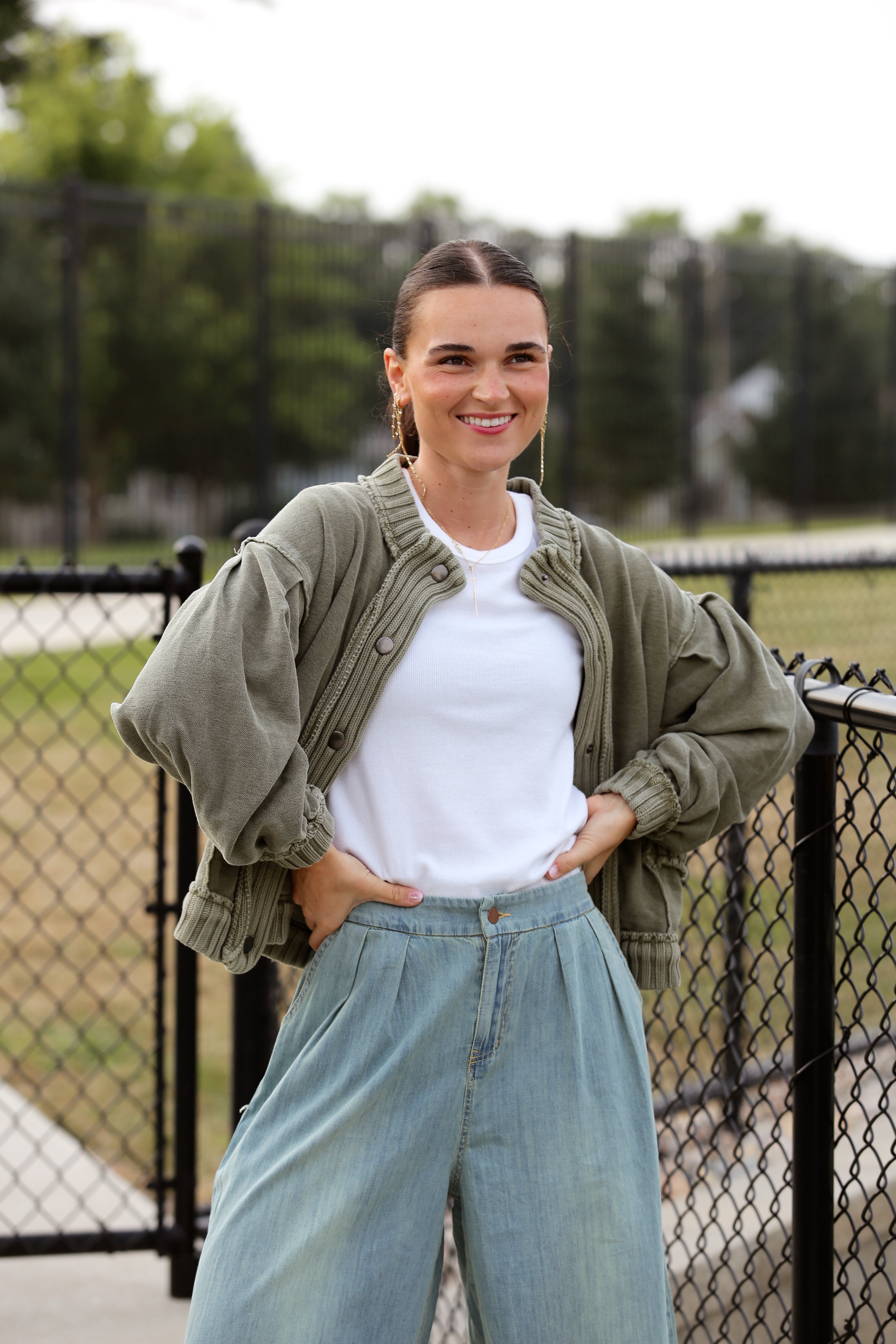 Hometown Heritage Cardigan (olive)