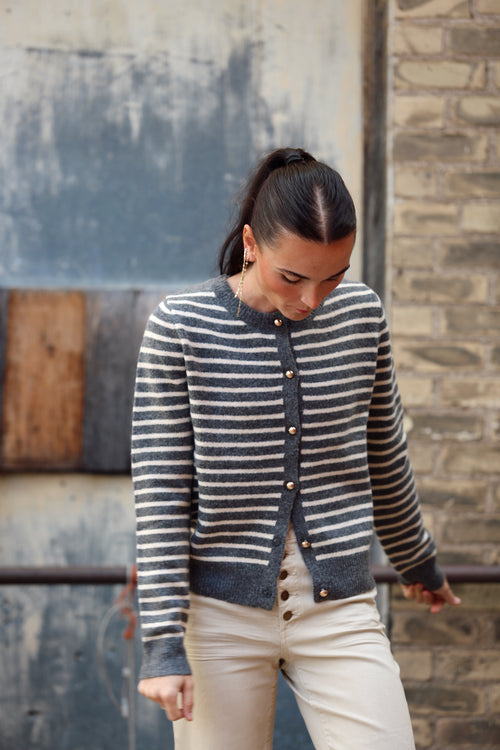 Gold Button Cardi