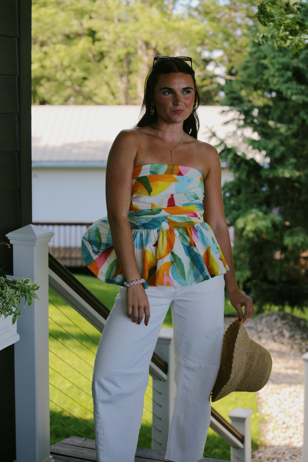 Golden Hour Abstract Top