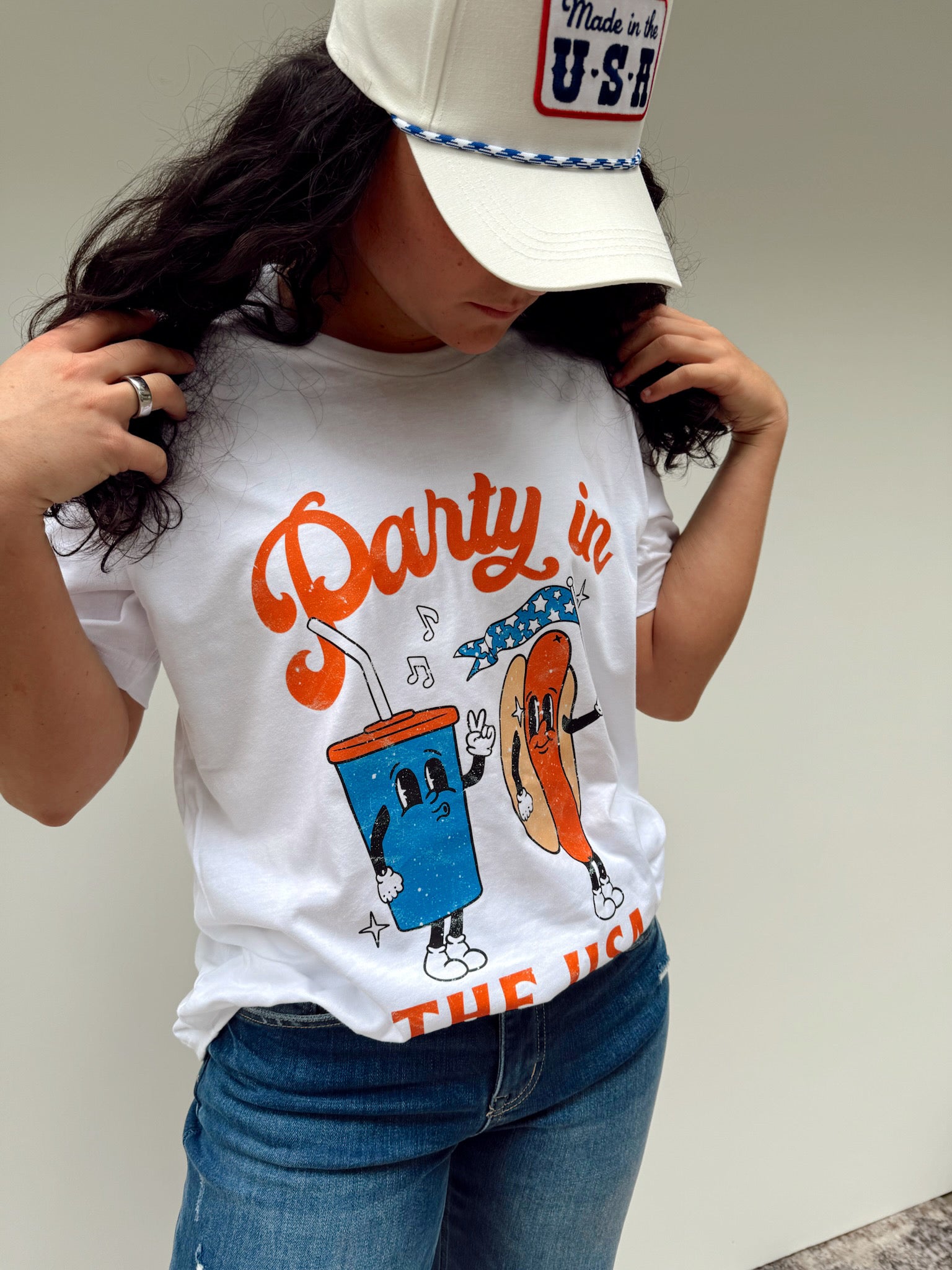 Vintage Party in The USA Graphic Tee