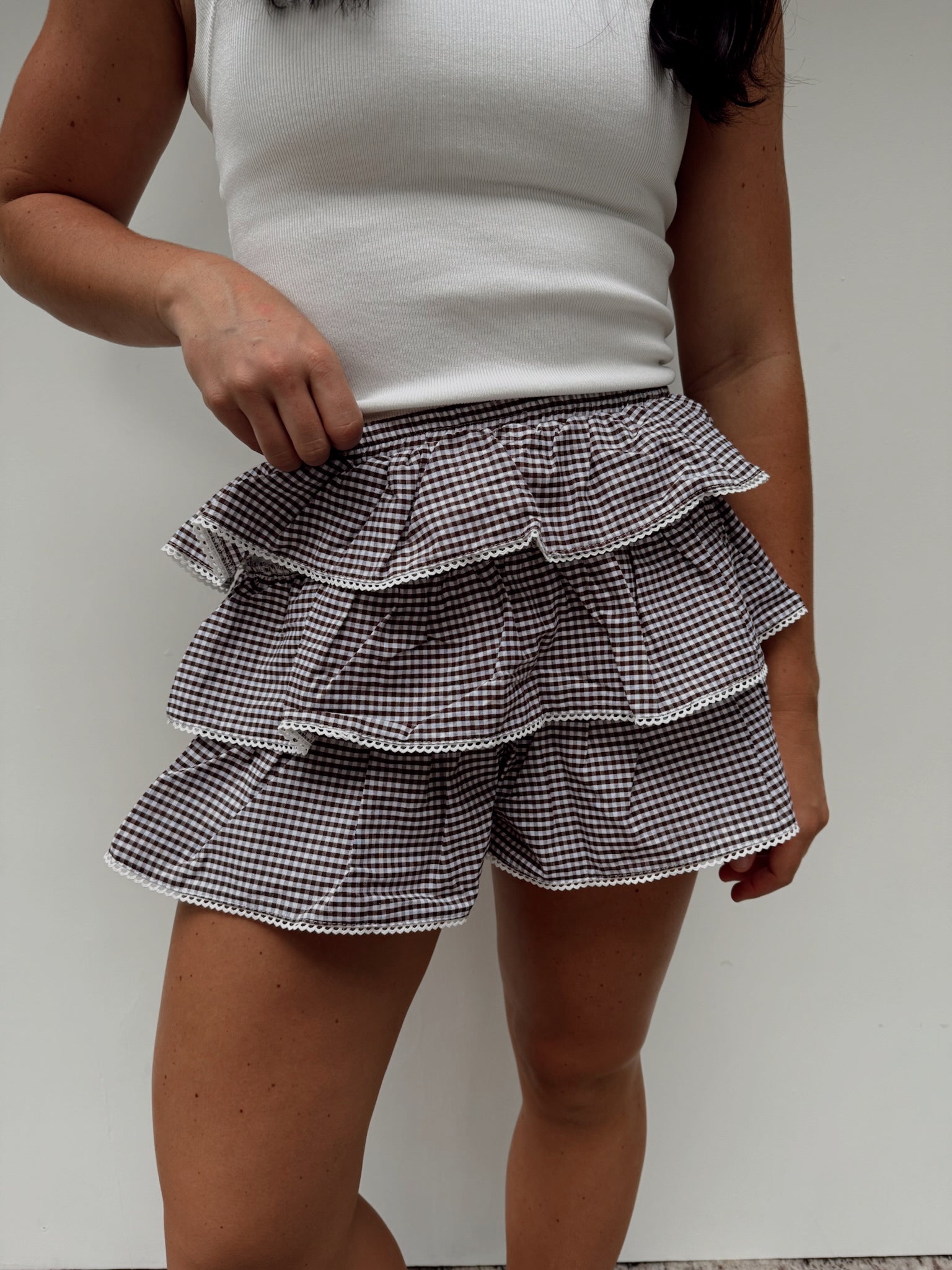 Billy Brown Plaid Shorts