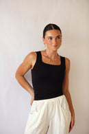 Clean Lines Square Shirred Top