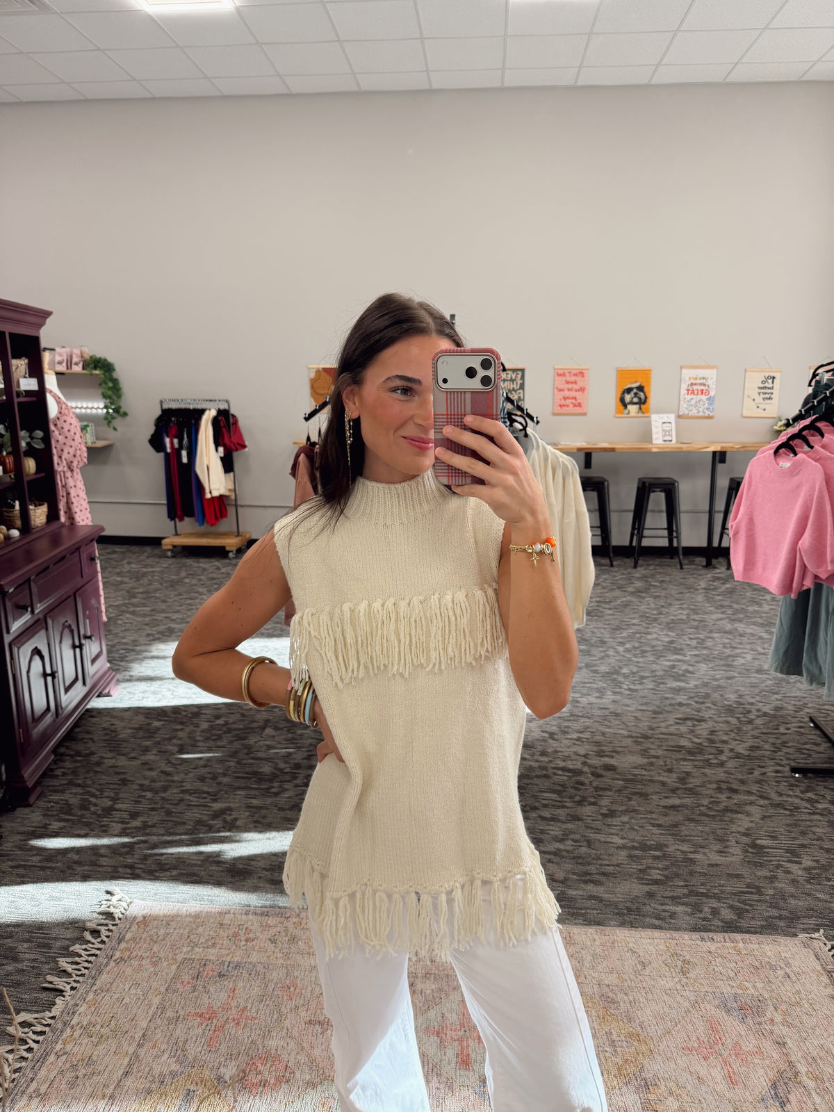 Fankie Fringe Sweater Vest