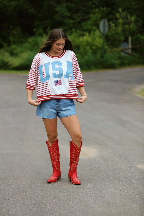 USA Letter Sweatshirt
