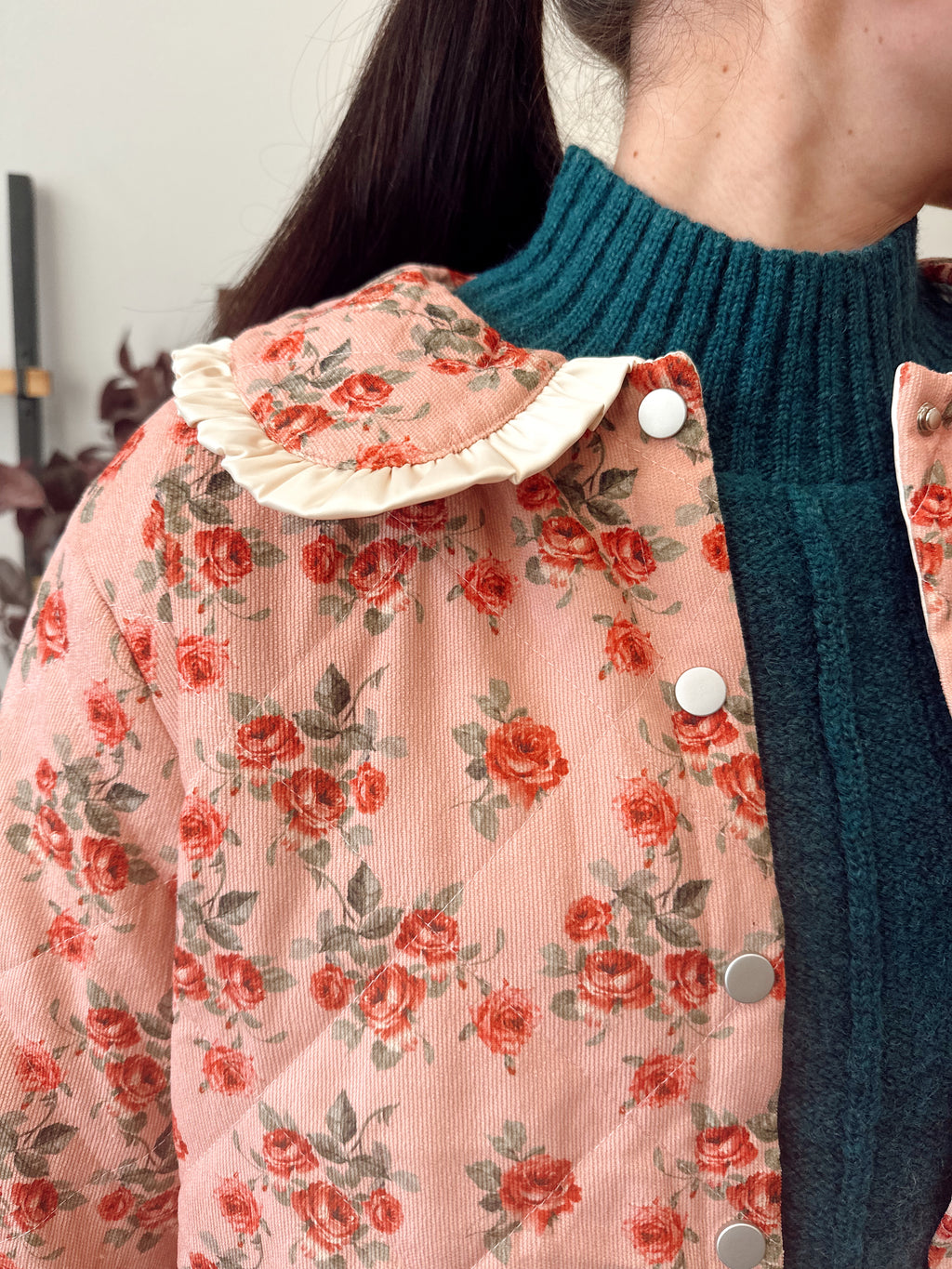 Vintage Quilted Floral Jacket