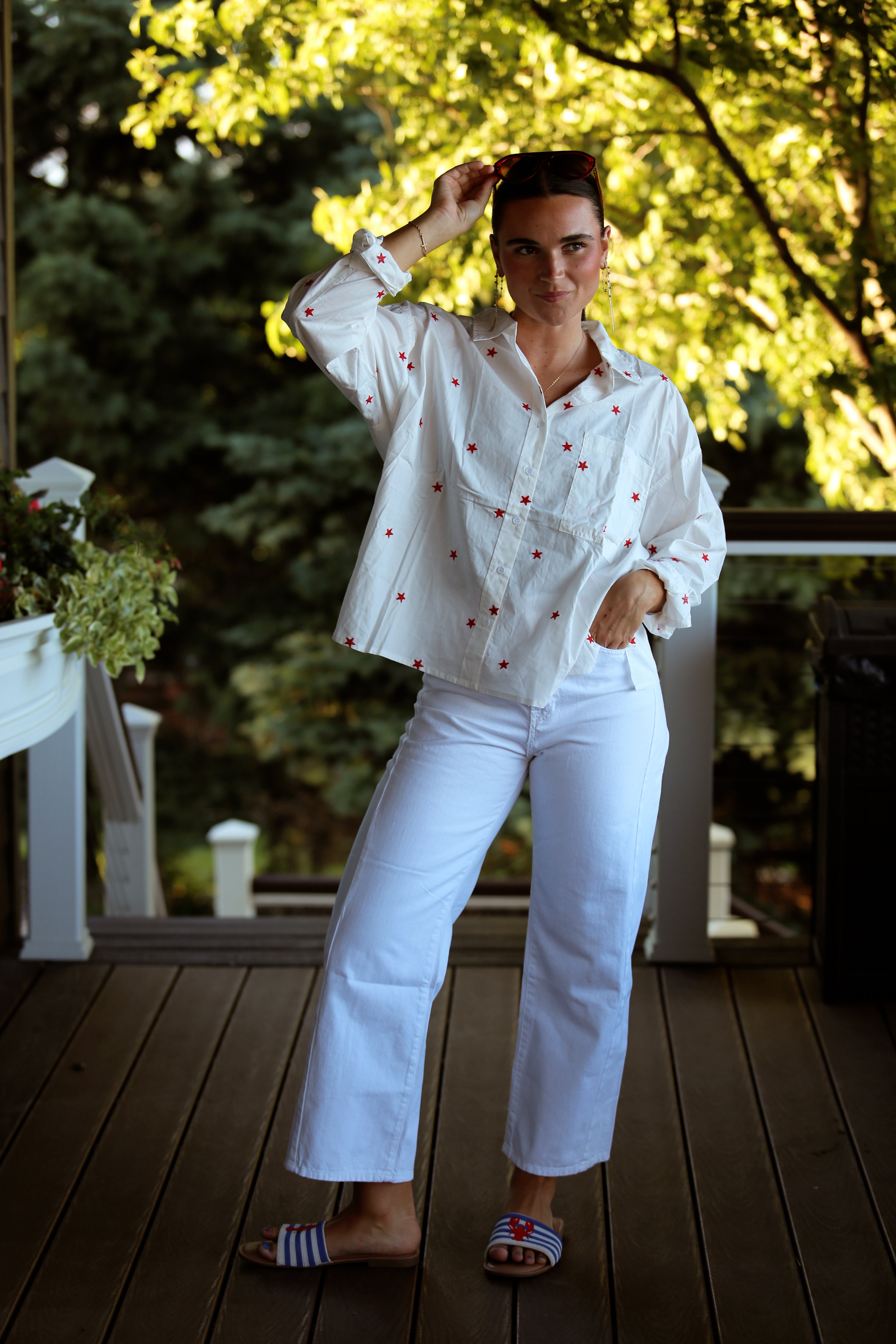 Freedom Star Button Down
