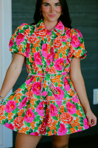 Vacation Bloom Mini Dress