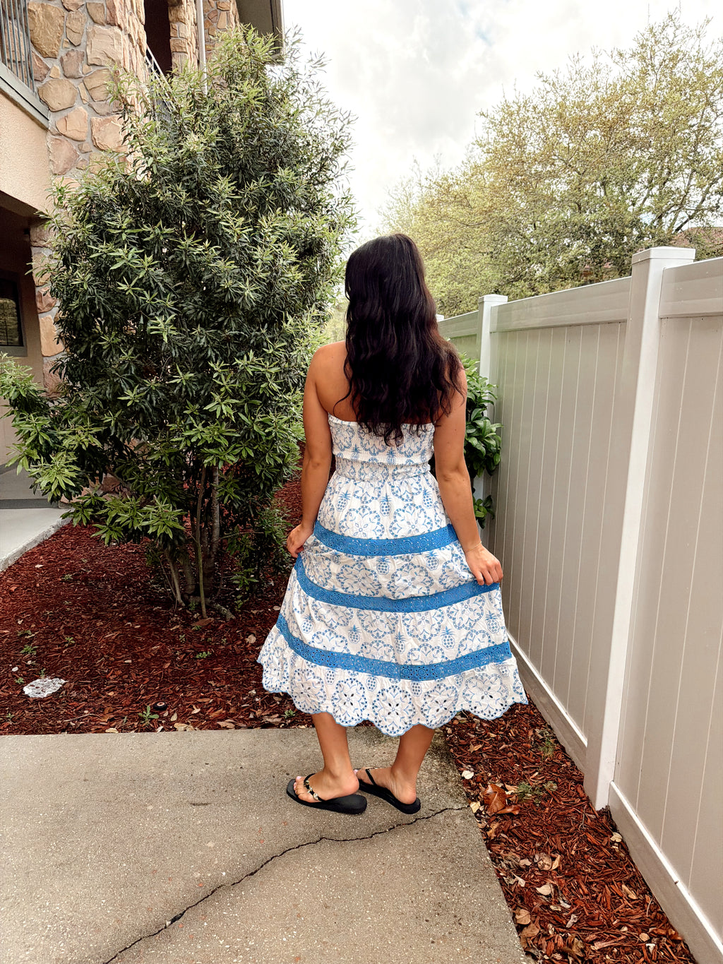 Strapless Tiered Dress