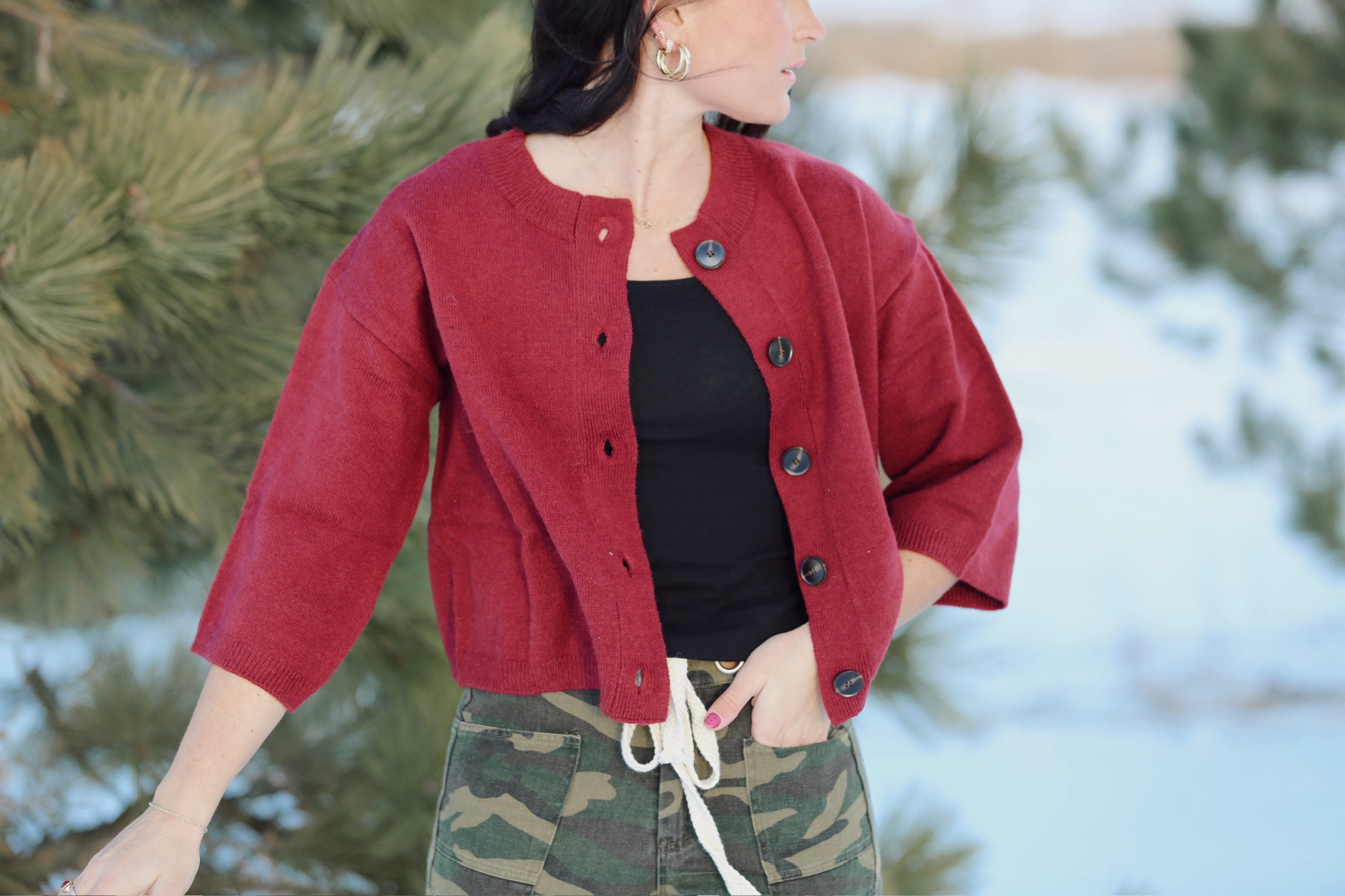 Half Sleeve Cardi