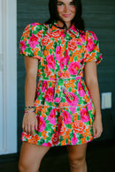 Vacation Bloom Mini Dress