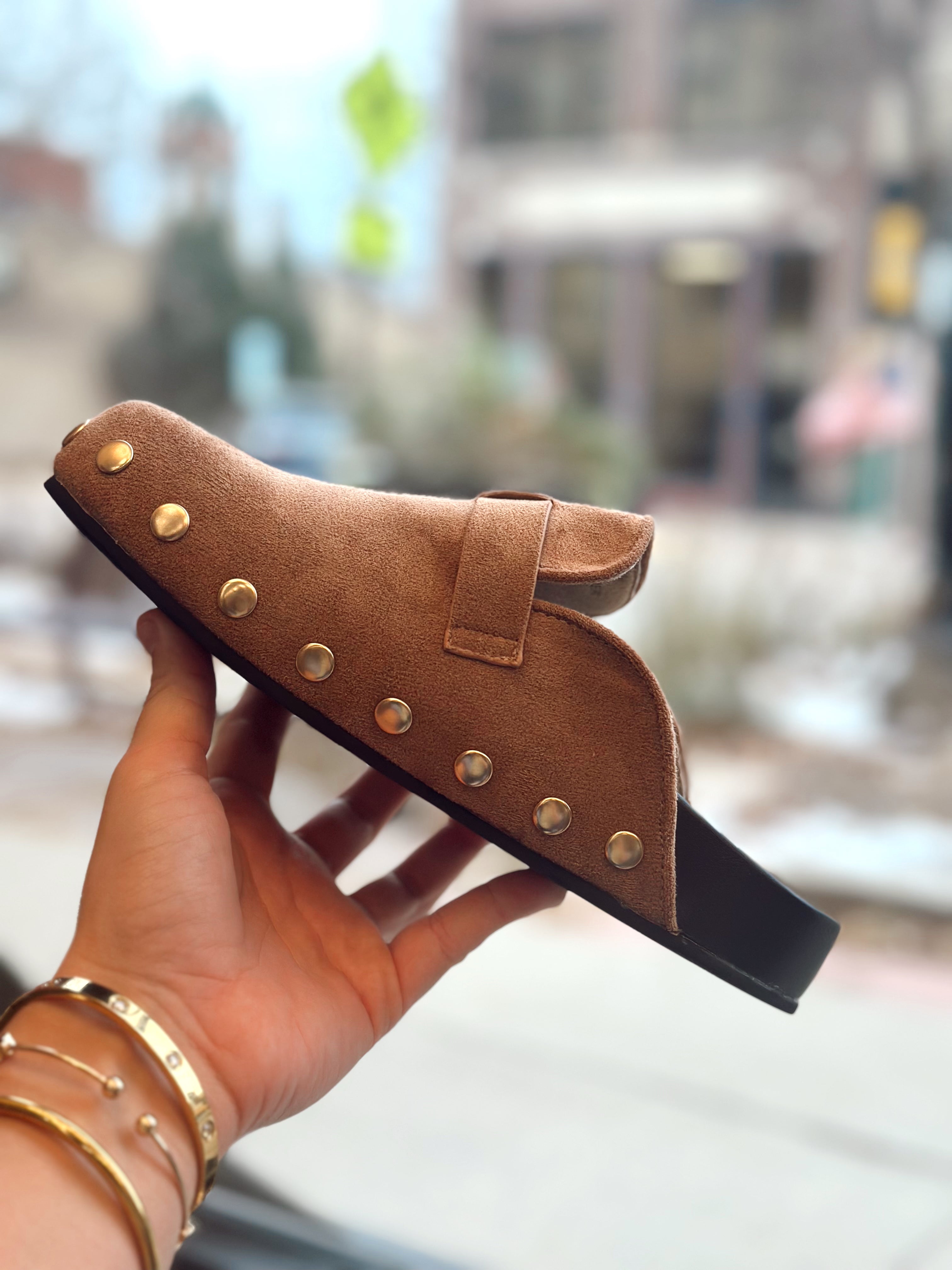 Toni Studded Buckle Clog