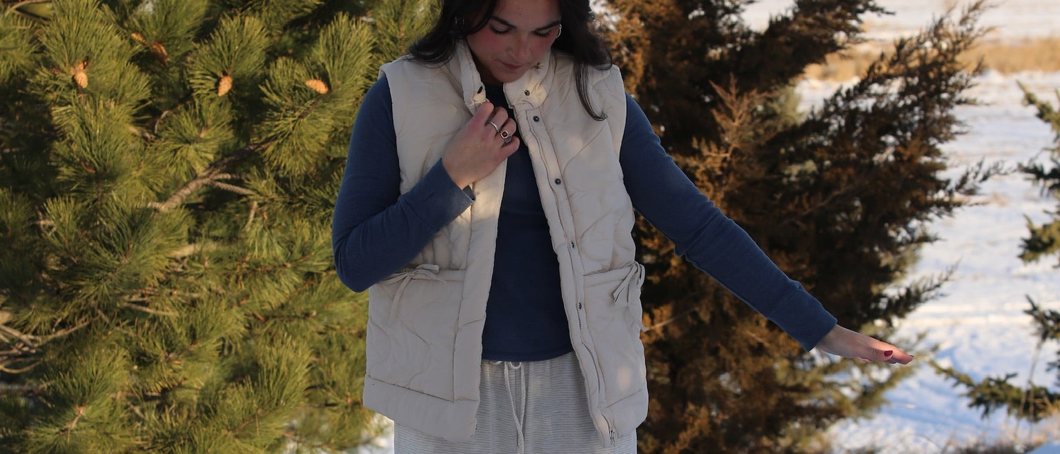 Quilted Ribbon Vest