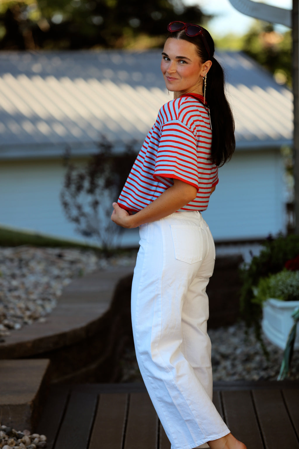 Red, Blue & You Henley