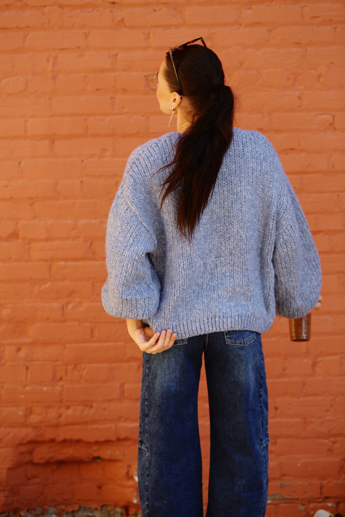 Cozy Blue Cardigan