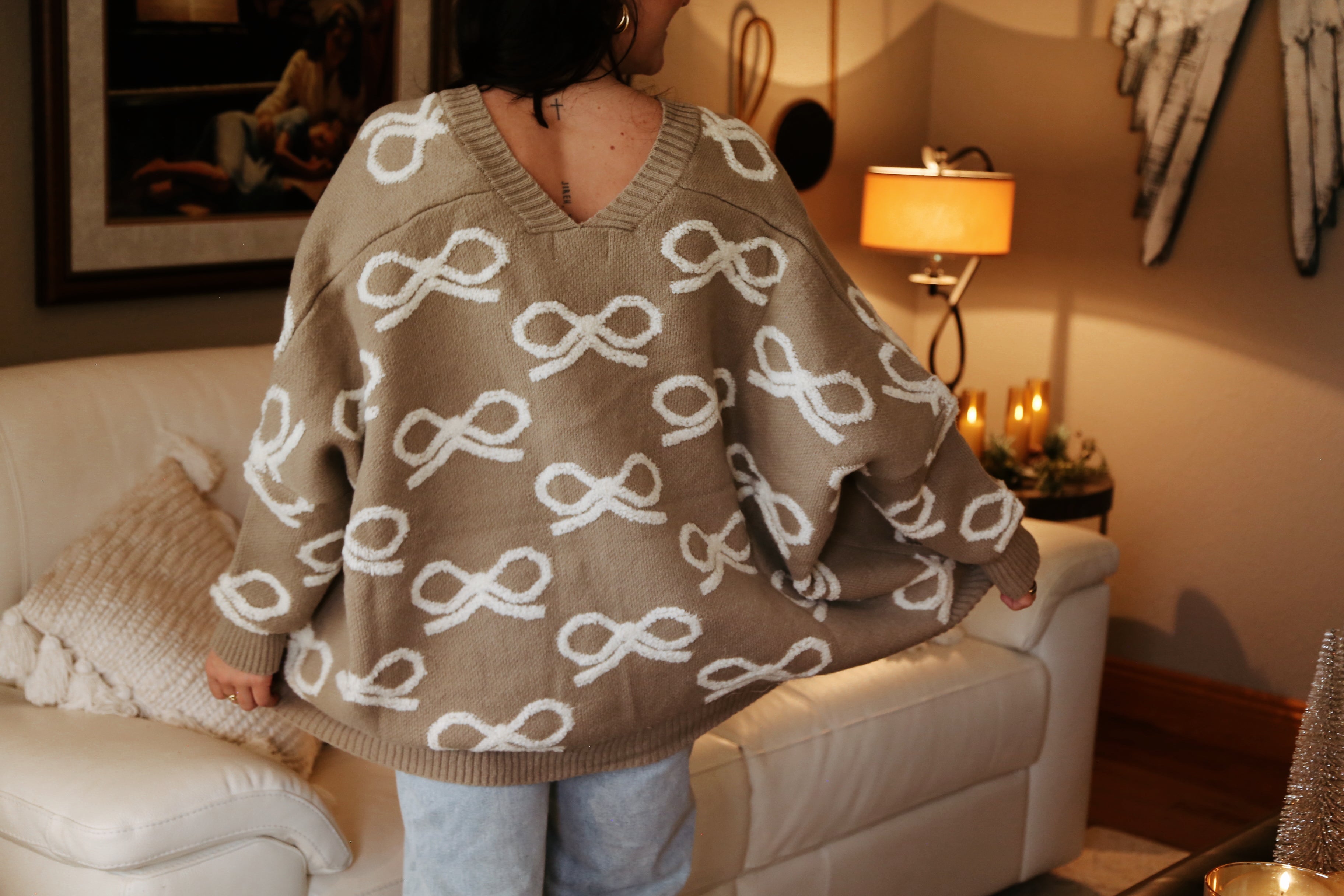 Chunky Bow Sweater