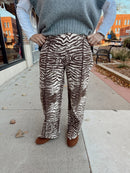 Animal Print Wide Leg