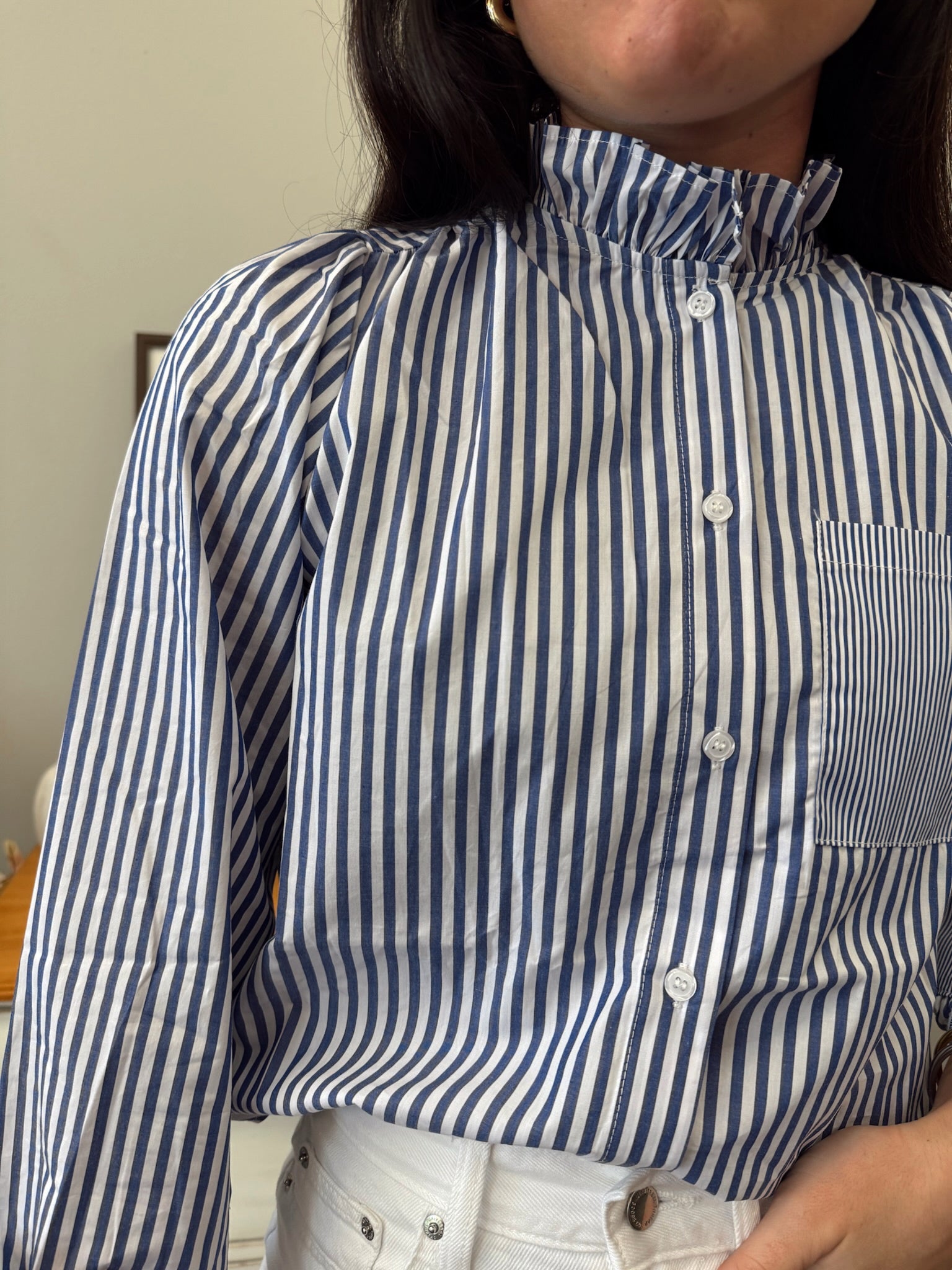Arbor Ruffle Neck Shirt