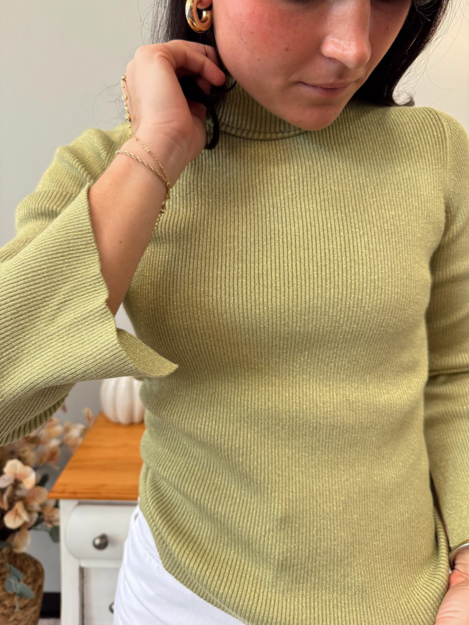 Matcha Metallic Top