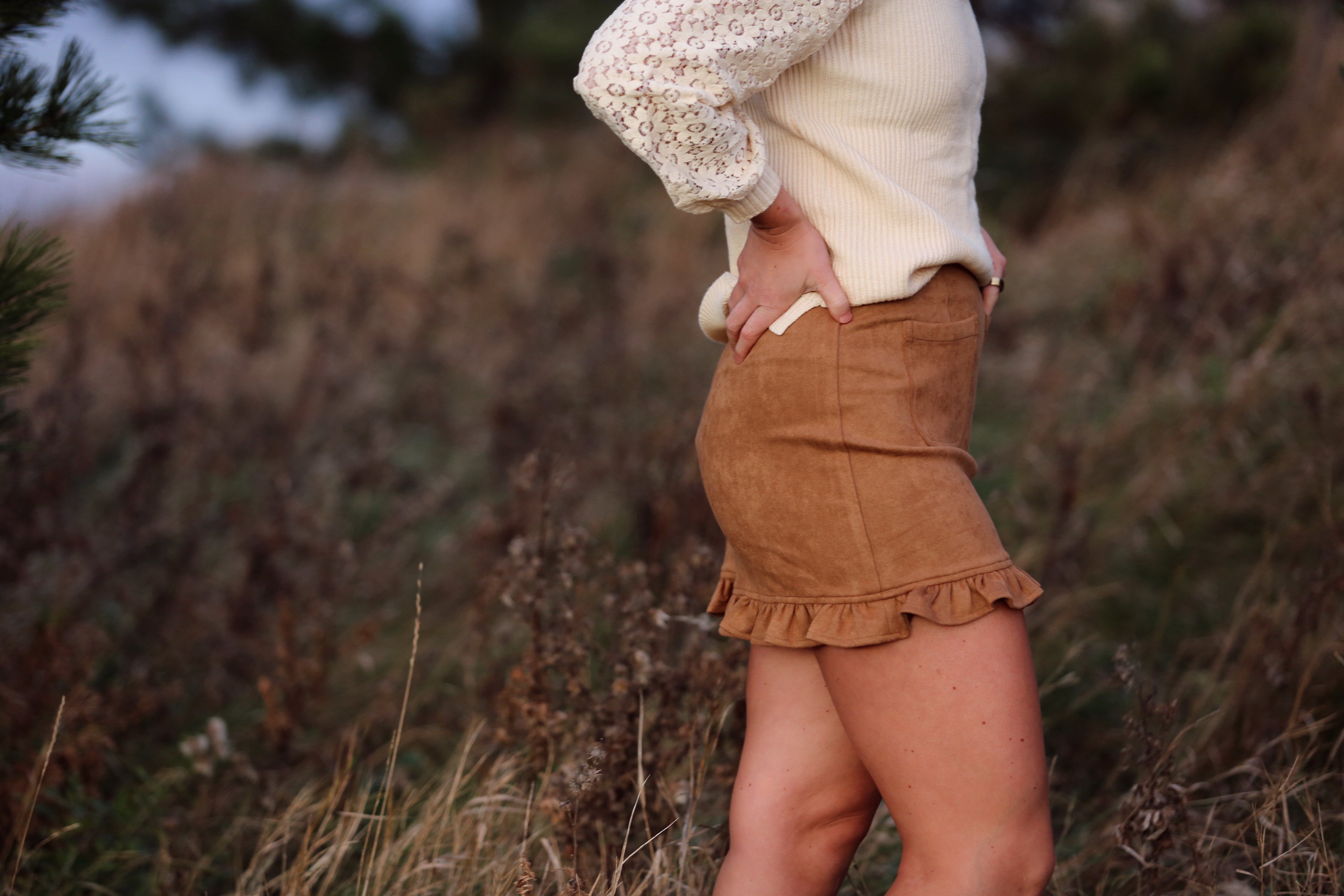 Ruffle Mini Skirt
