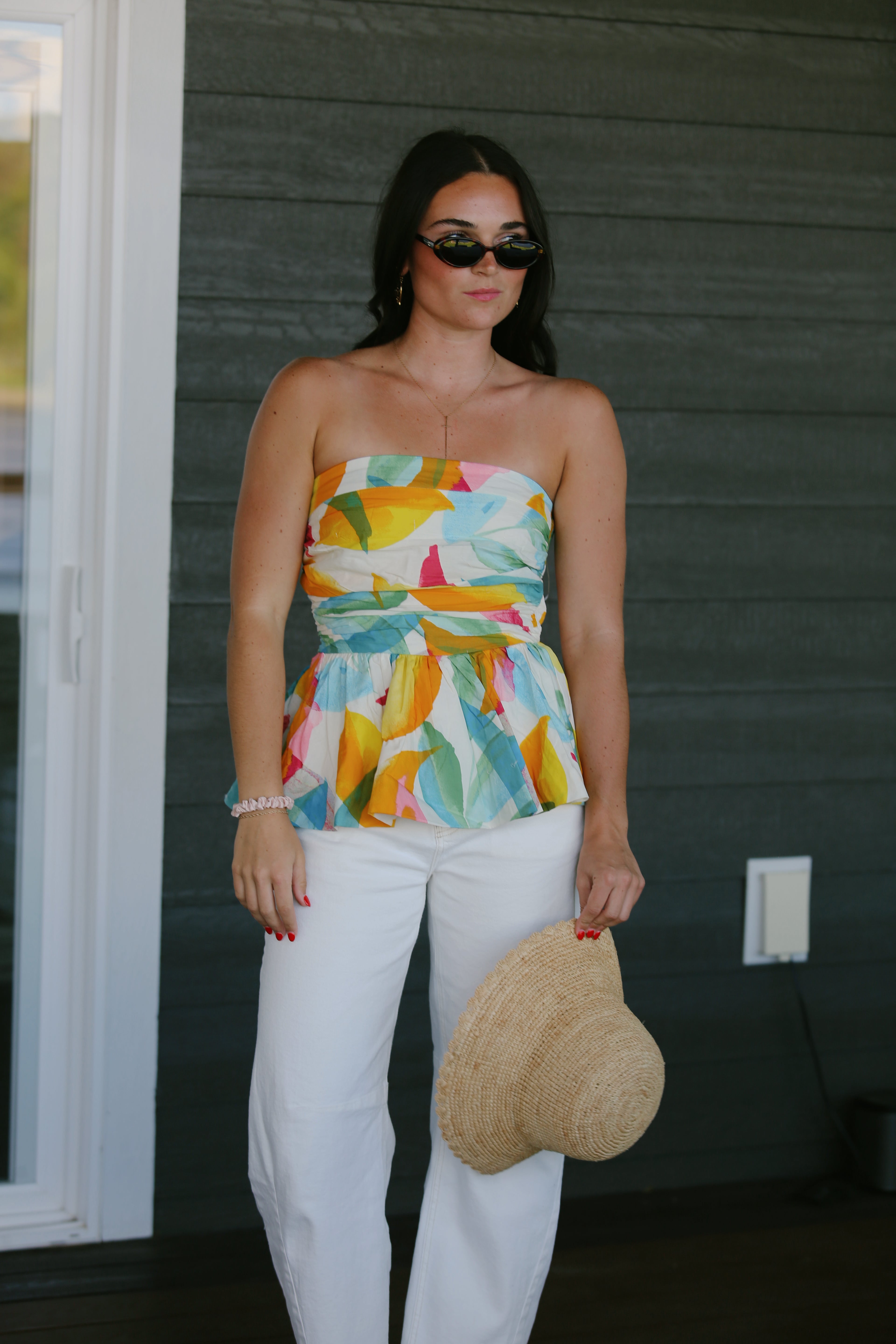 Golden Hour Abstract Top