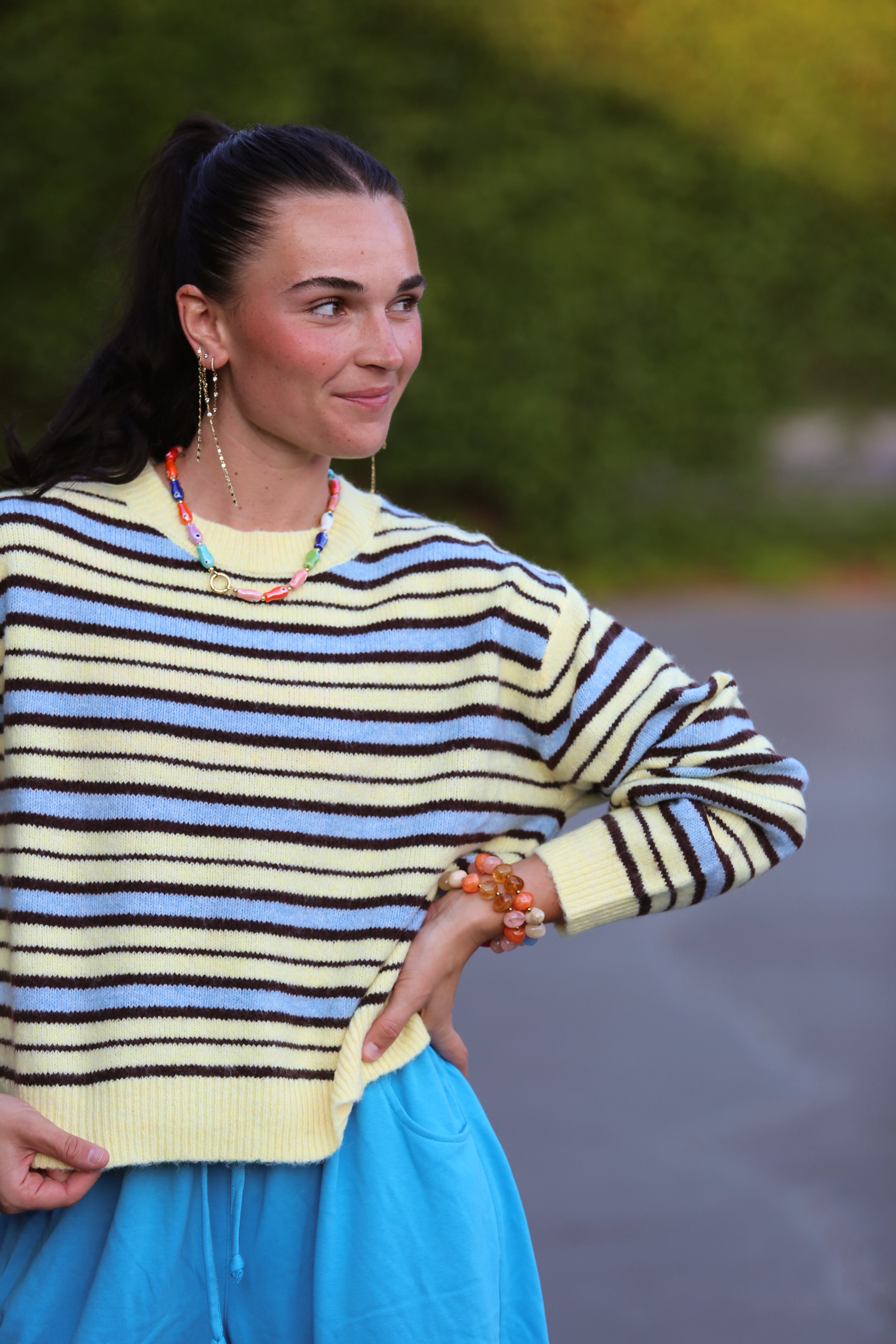 Mable Stripe Crewneck