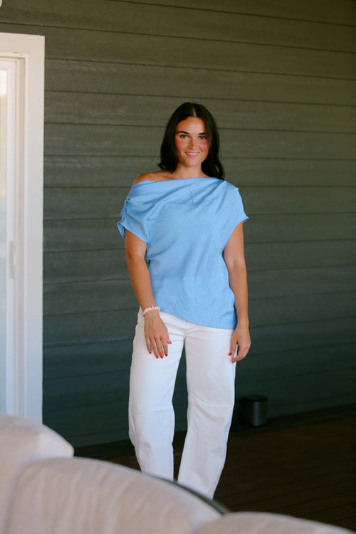 Cowl Neck Draped Top