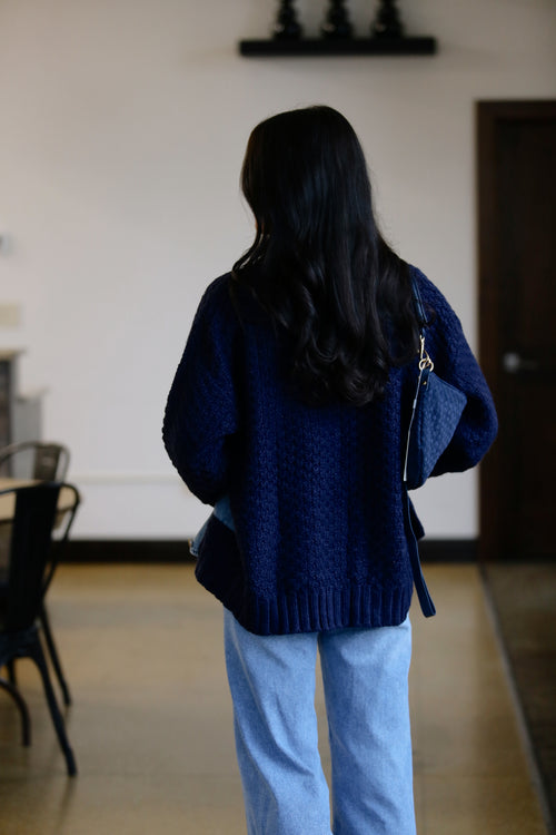 David Denim Sweater Cardi