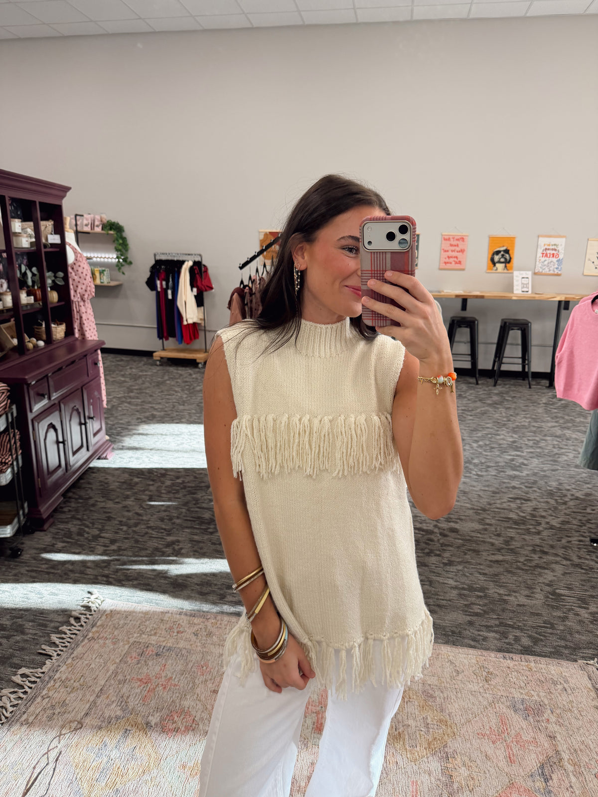 Fankie Fringe Sweater Vest