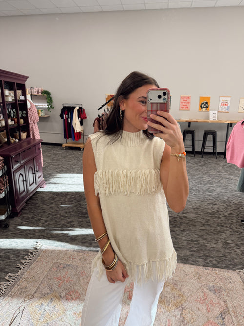 Fankie Fringe Sweater Vest