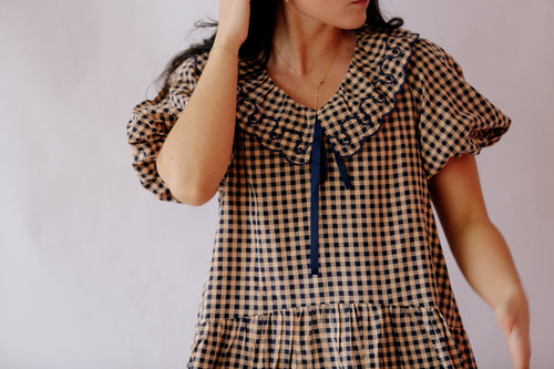 Grayson Gingham Babydoll Dress