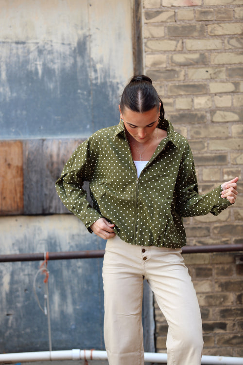 Olive Dot Jacket