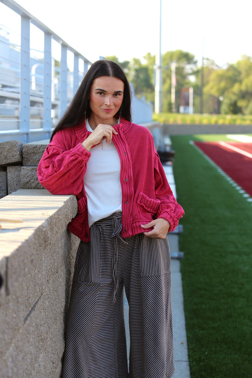 Hometown Heritage Cardigan (Burgundy)