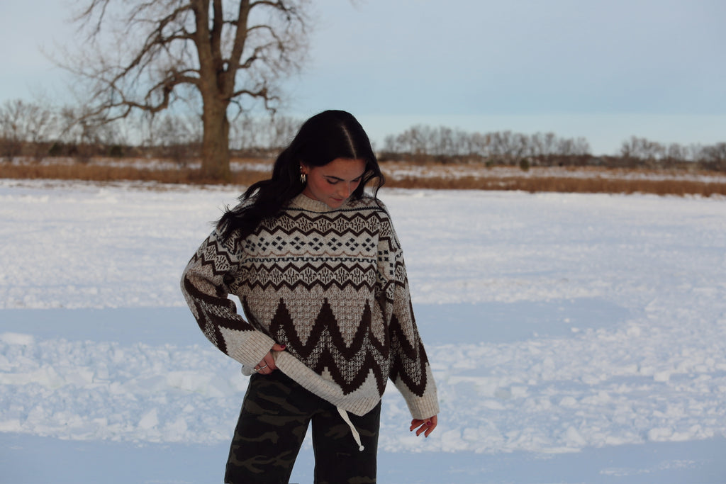 Fairisle Sweater Top