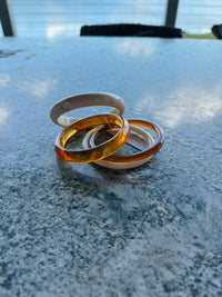 Marbled Resin Bangle Set