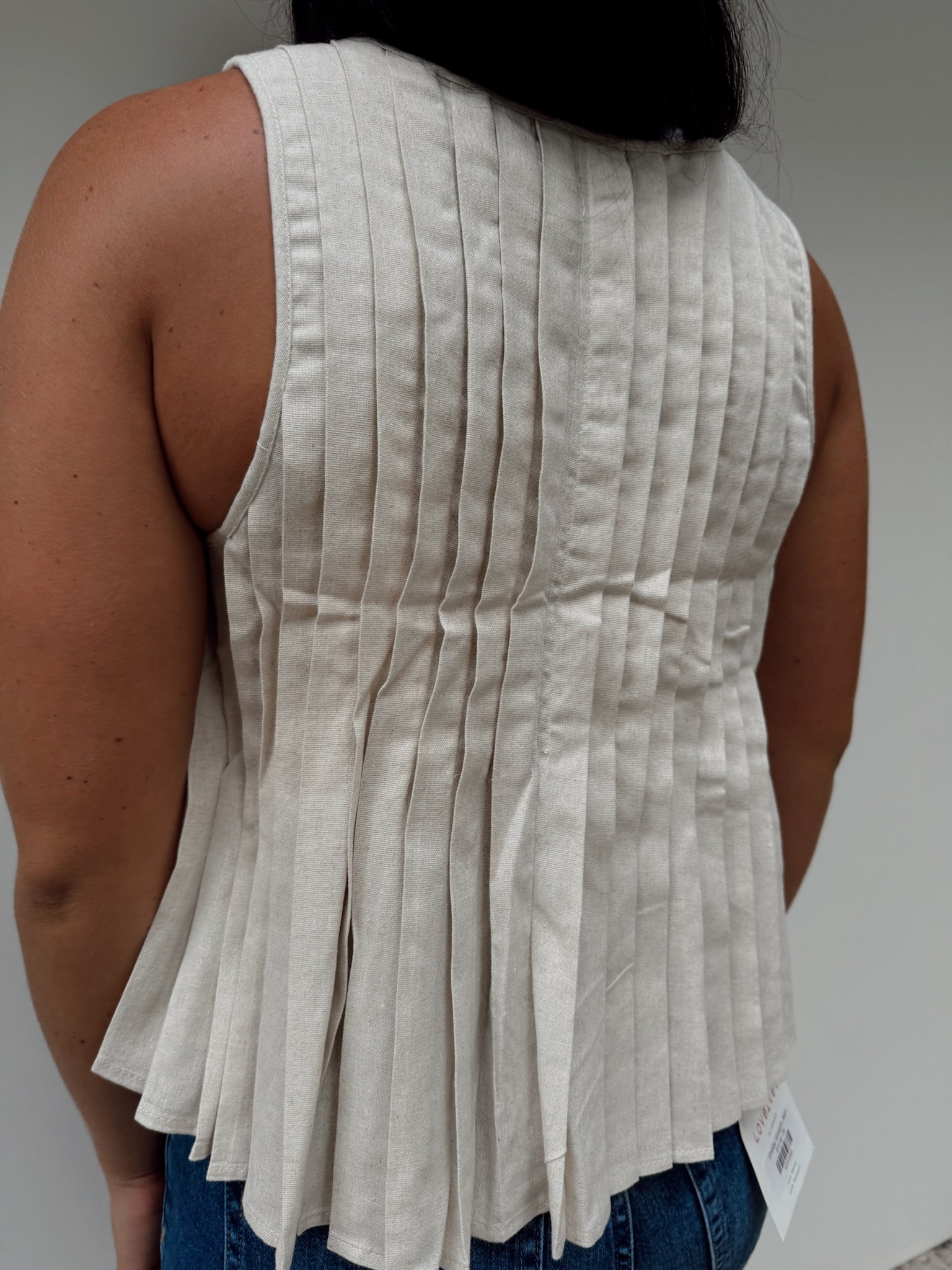 Pleated Woven Blouse