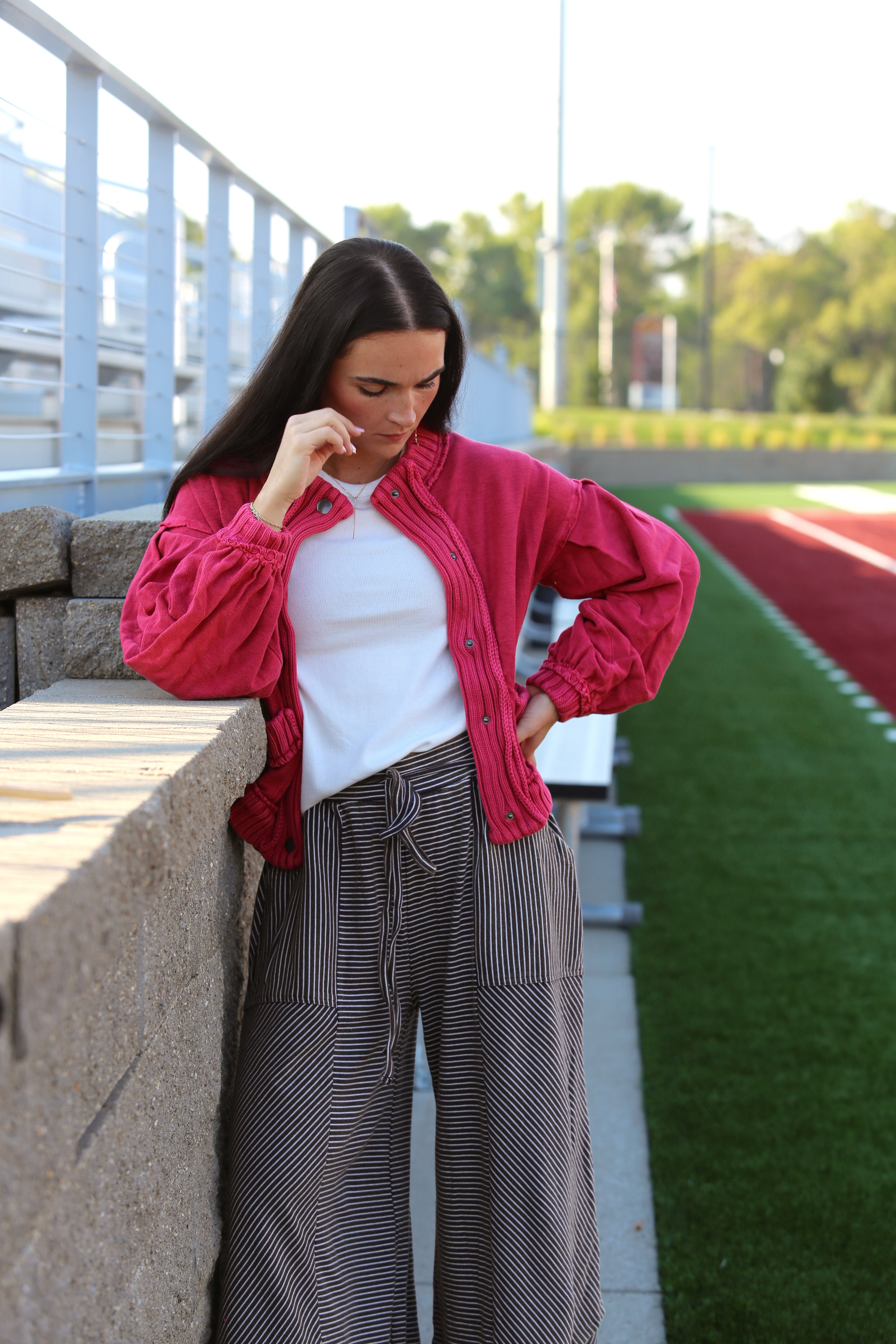 Hometown Heritage Cardigan (Burgundy)