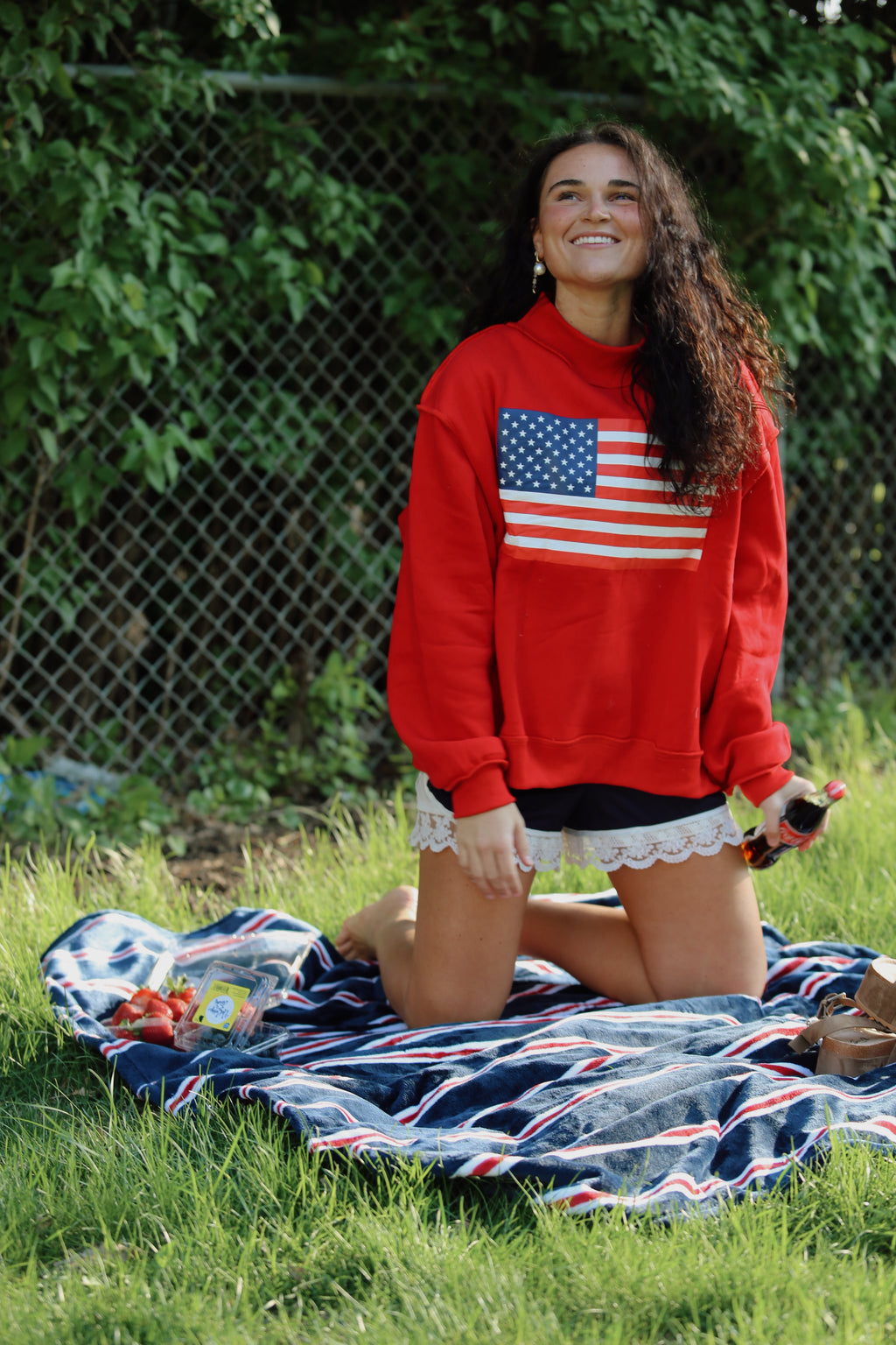 USA Mock Neck