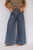 Wren Wide Leg Belt Pants