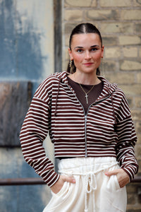 Sammy Stripe Zip Up